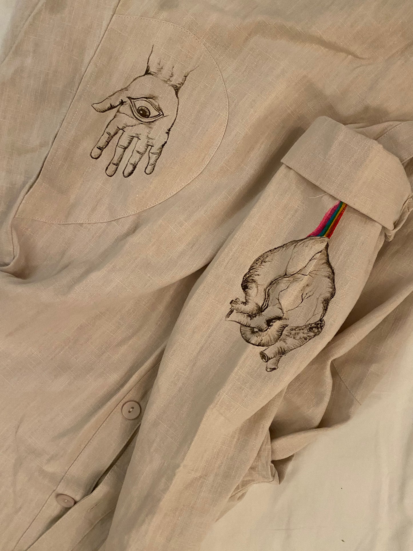 CUSTOM GARMENT - Prism Cloth – Hand-Painted, Bespoke, Healing Garment | Lacey Dupre